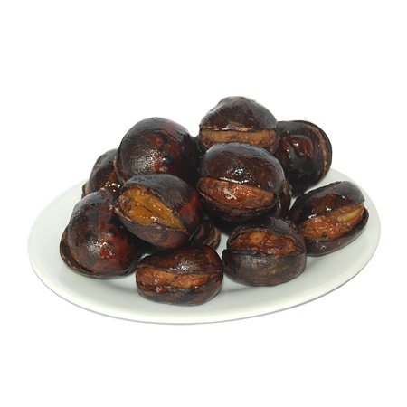 Quickly roasted chestnut